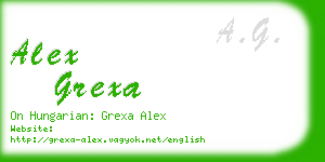 alex grexa business card